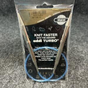 NOS Skacel Addi Turbo Circular Knitting Needles 9.0mm 24" US 13 Made in Germany